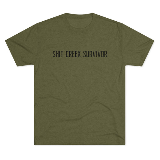 Shit Creek Survivor Men's Tri-Blend Crew Tee